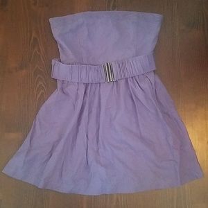 Forever 21 strapless belted dress size Large